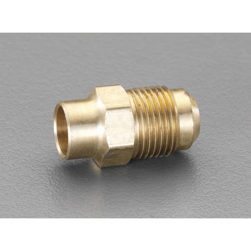 エスコ EA442AC-43 F1/2”x3/8”フレアハーフユニオン(ロウ付型) 1個(ご注文単位1個)【直送品】