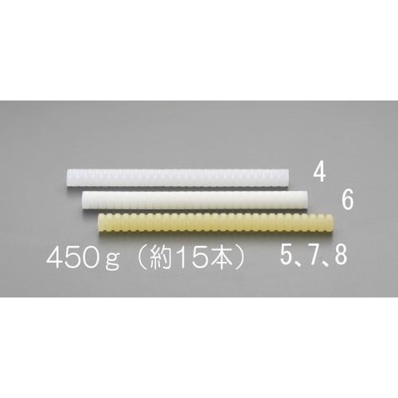 エスコ EA305MD-6 450g/φ15x203mmホットメルトスティック(乳白色) 1個（ご注文単位1個）【直送品】