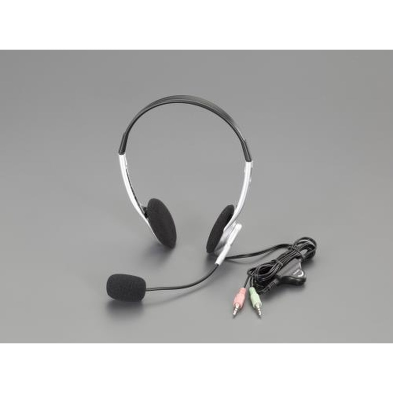 エスコ EA763BC-21B ヘッドセットマイクロホン 1個(ご注文単位1個)【直送品】