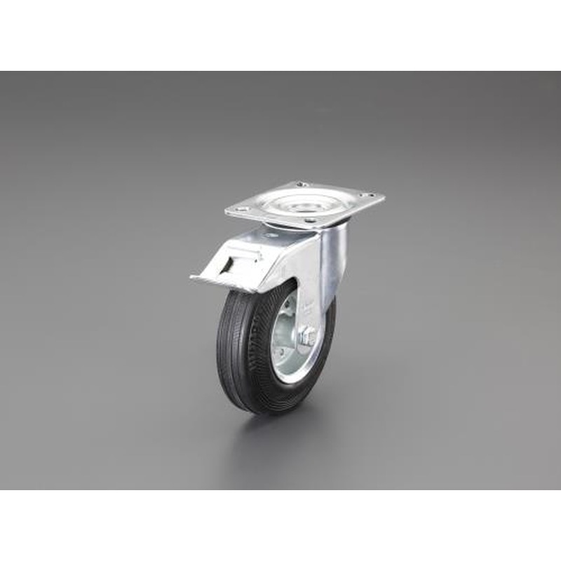 エスコ EA986H-23 125mmキャスター(自在金具/ブレーキ付) 1個(ご注文単位1個)【直送品】