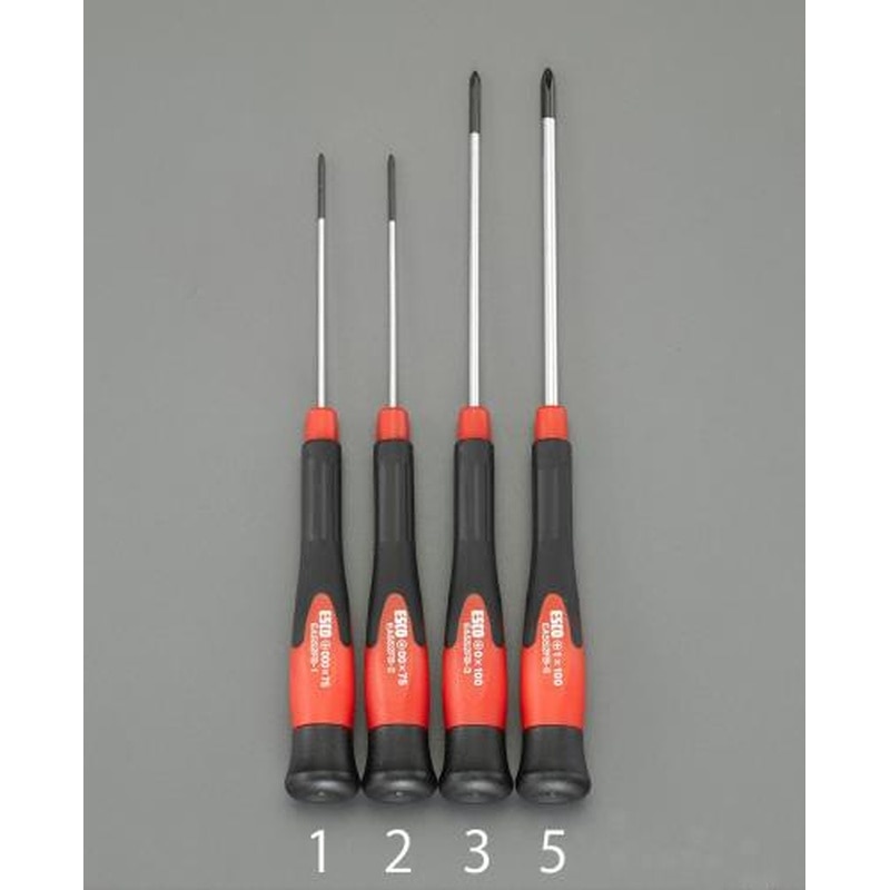 エスコ EA552FB-1 #000x75mm［＋]ドライバー(精密用) 1個（ご注文単位1個）【直送品】