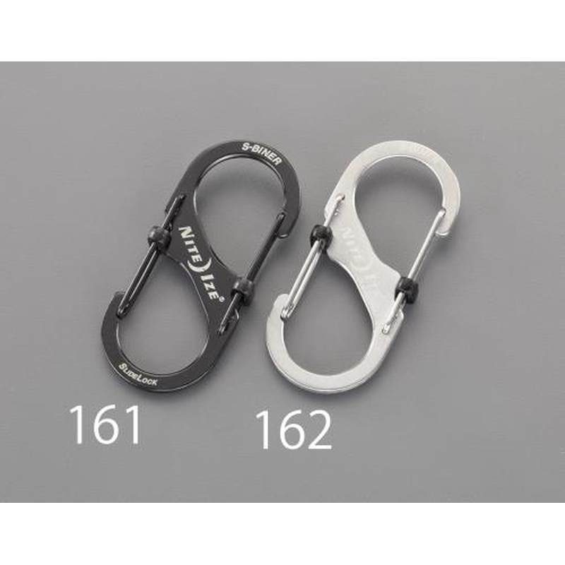 エスコ EA638AD-161 68x30mmSカンスナップフック(ロック付/ブラック) 1個(ご注文単位1個)【直送品】