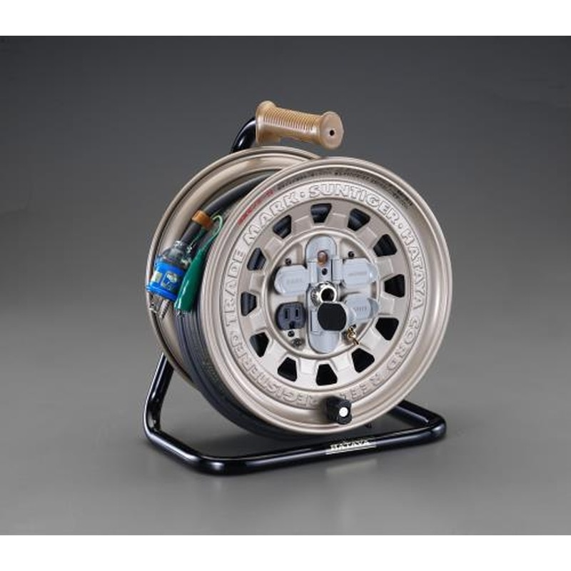 エスコ EA815BD-30A AC125V/15A/30mコードリール(接地付) 1個(ご注文単位1個)【直送品】