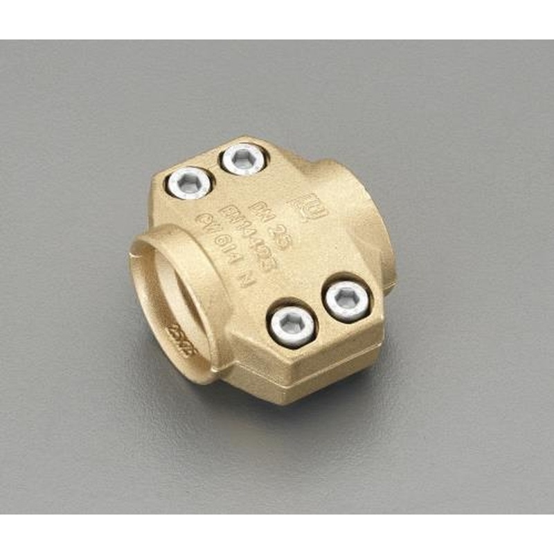 エスコ EA141BT-4 13mm用セーフティーホースクランプ(スチーム用/真鍮製) 1個（ご注文単位1個）【直送品】