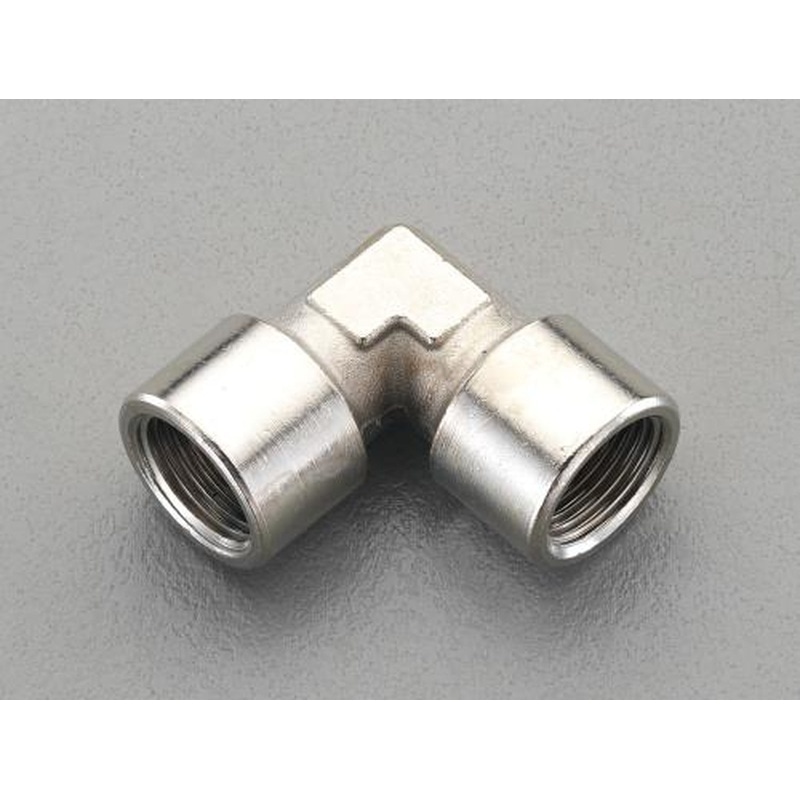 エスコ EA141CA-23 G3/8”xG3/8”エルボーコネクター(真鍮製) 1個(ご注文単位1個)【直送品】