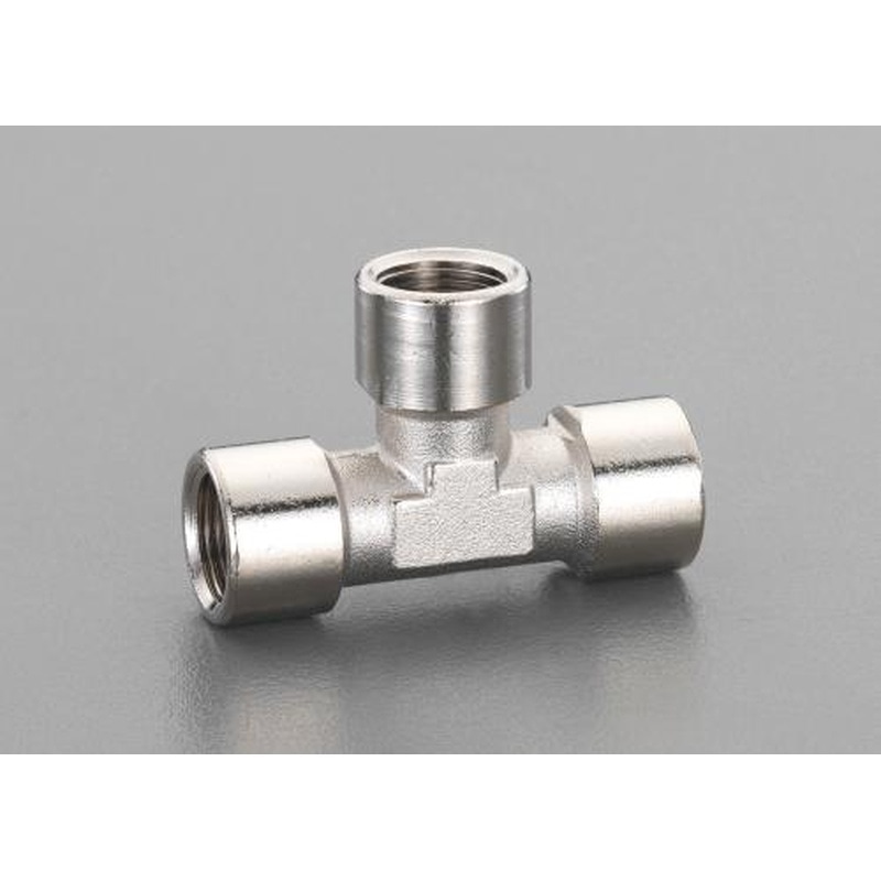 エスコ EA141CC-12 G1/4”T型コネクター(真鍮製) 1個（ご注文単位1個）【直送品】