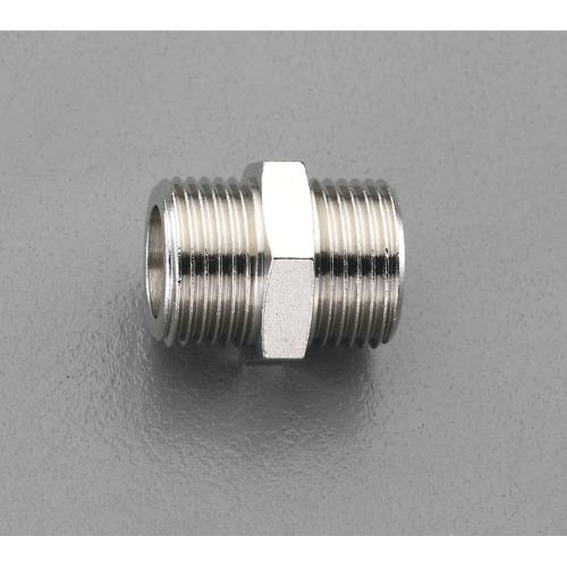 エスコ EA141CD-4 G1/2”xG1/2”ニップル(真鍮製) 1個（ご注文単位1個）【直送品】