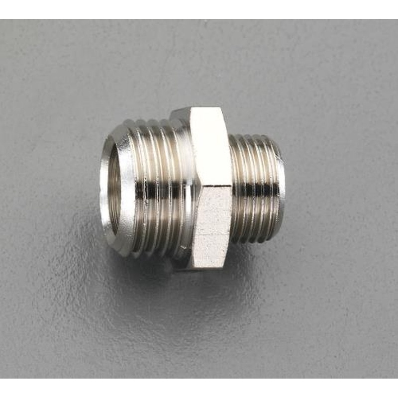 エスコ EA141CD-12 G1/8”xG1/4”異径ニップル(真鍮製) 1個（ご注文単位1個）【直送品】