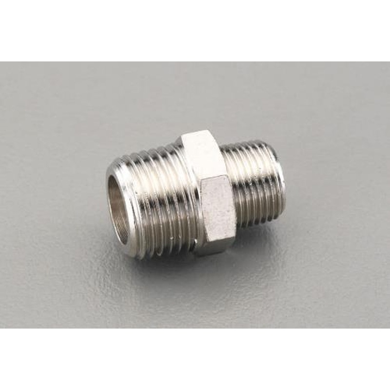 エスコ EA141CD-112 R1/8”xR1/4”異径ニップル(真鍮製) 1個(ご注文単位1個)【直送品】