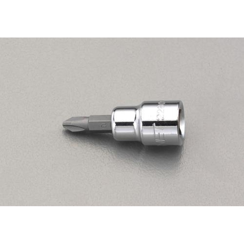 エスコ EA617DH-2 3/8”DRx#2［＋]ビットソケット 1個（ご注文単位1個）【直送品】