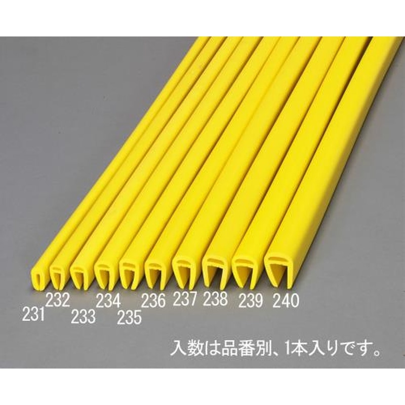 エスコ EA983FJ-231 3x22x1000mmエッジガード(レモンイエロー) 1個(ご注文単位1個)【直送品】