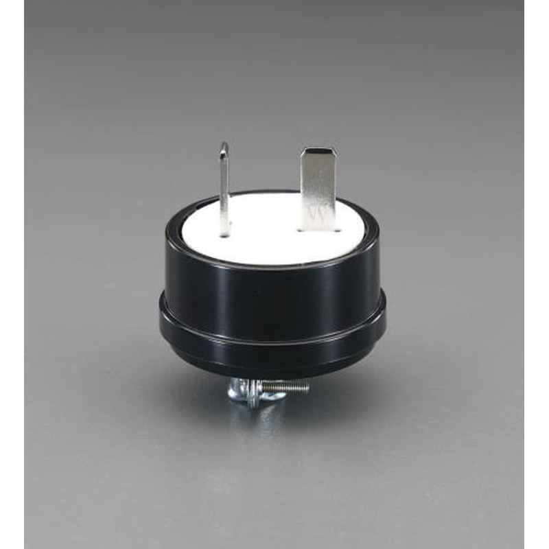 エスコ EA940BD-1 AC250V/15Aプラグ(2P) 1個(ご注文単位1個)【直送品】