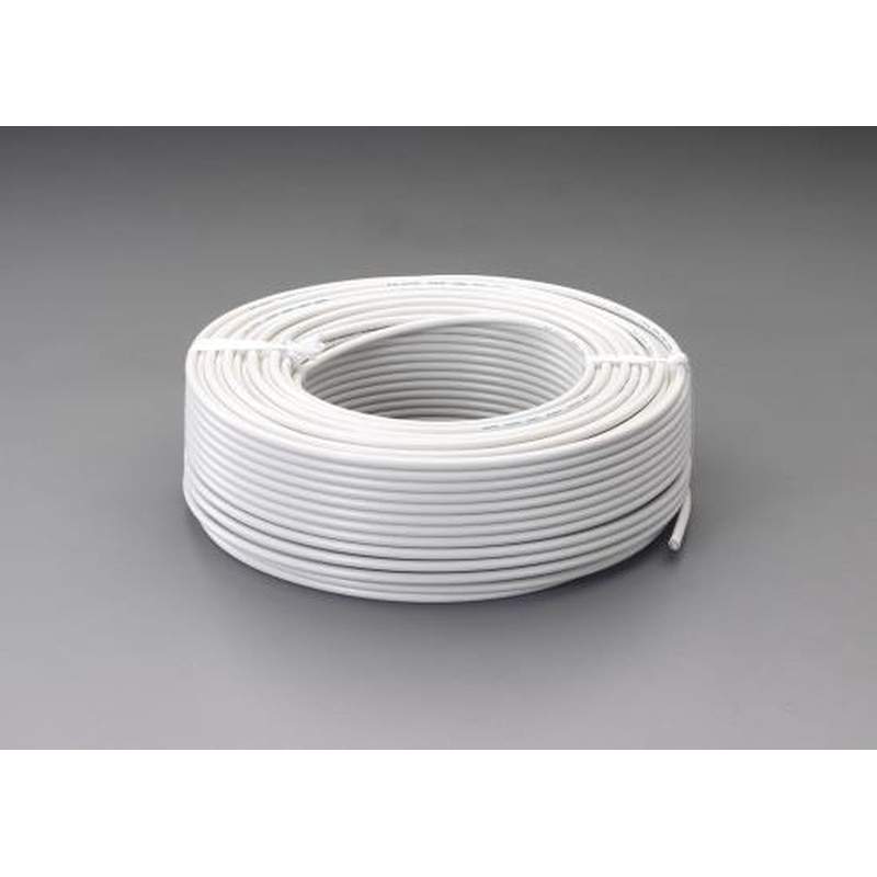 エスコ EA940AR-42 7.4mmx20m同軸ケーブル(75Ω/灰) 1個（ご注文単位1個）【直送品】