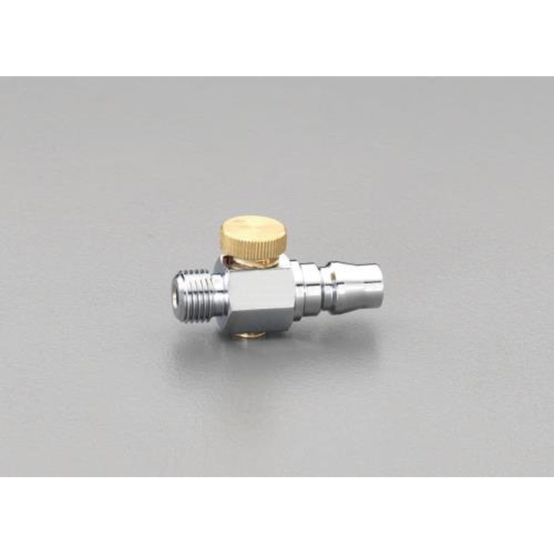 エスコ EA140CS-22 G1/4”流量調整付雄ねじプラグ 1個（ご注文単位1個）【直送品】
