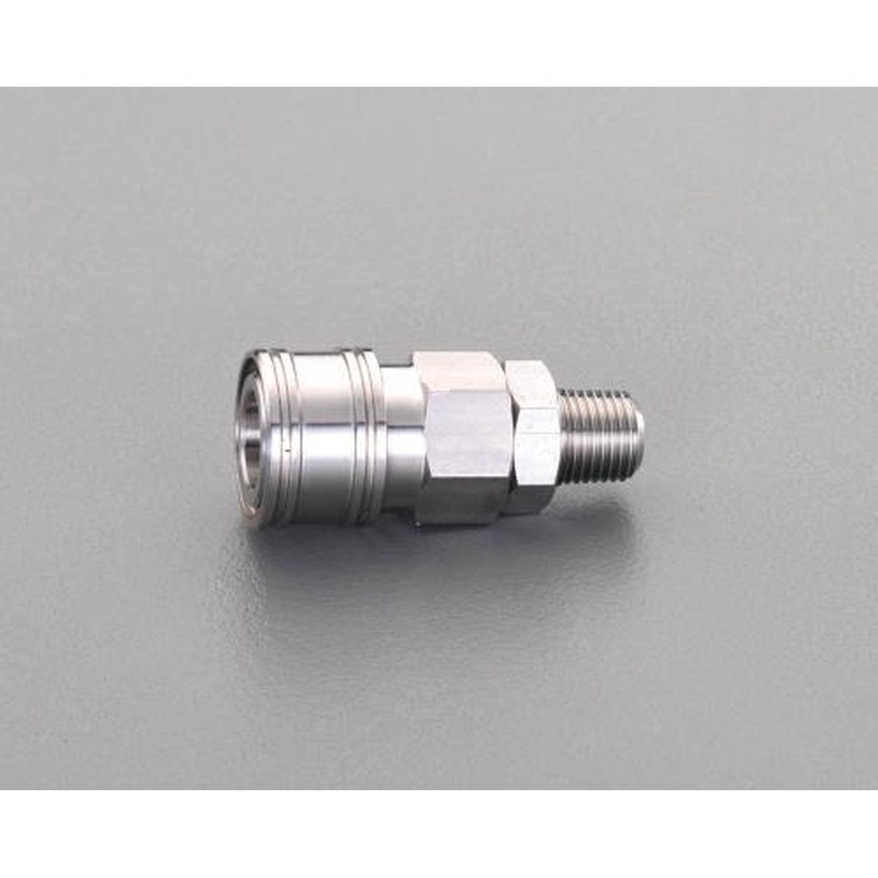 エスコ EA140DH-112 R1/4”雄ねじソケット(20型/ステンレス) 1個(ご注文単位1個)【直送品】