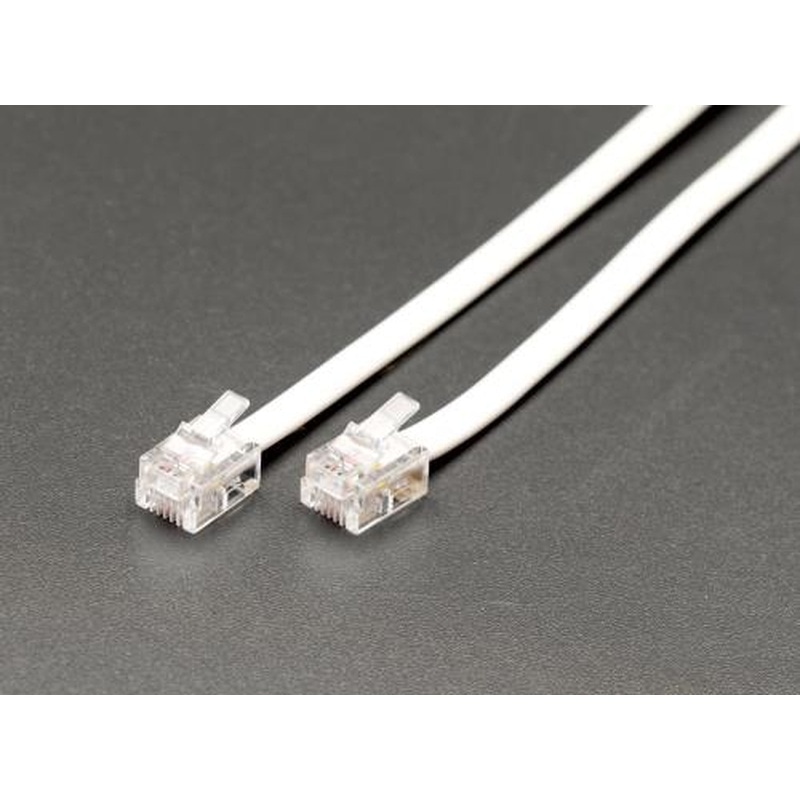エスコ EA764CA-0.5 0.5mモジュラーコード(6極4芯) 1個(ご注文単位1個)【直送品】