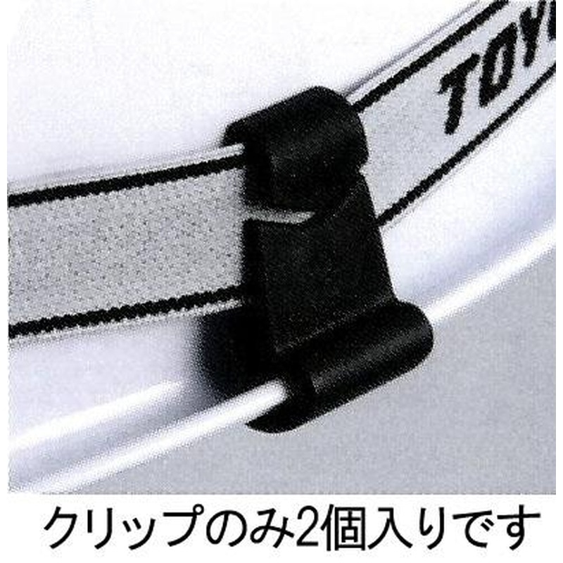 エスコ EA758CW-67 ヘッドライトベルトクリップ(幅広溝付ヘルメット用) 1個(ご注文単位1個)【直送品】