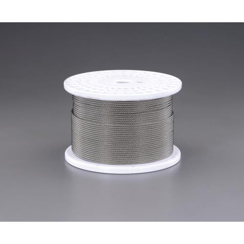 エスコ EA628SR-60 6.0mmx200m/7x19ワイヤーロープ(ステンレス製) 1個(ご注文単位1個)【直送品】