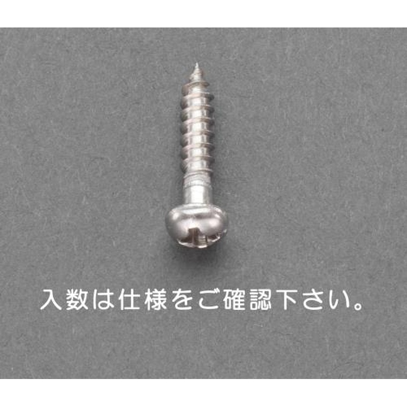 エスコ EA949ED-110 3.1x10mm鍋頭木ねじ(ステンレス製/32本) 1個（ご注文単位1個）【直送品】