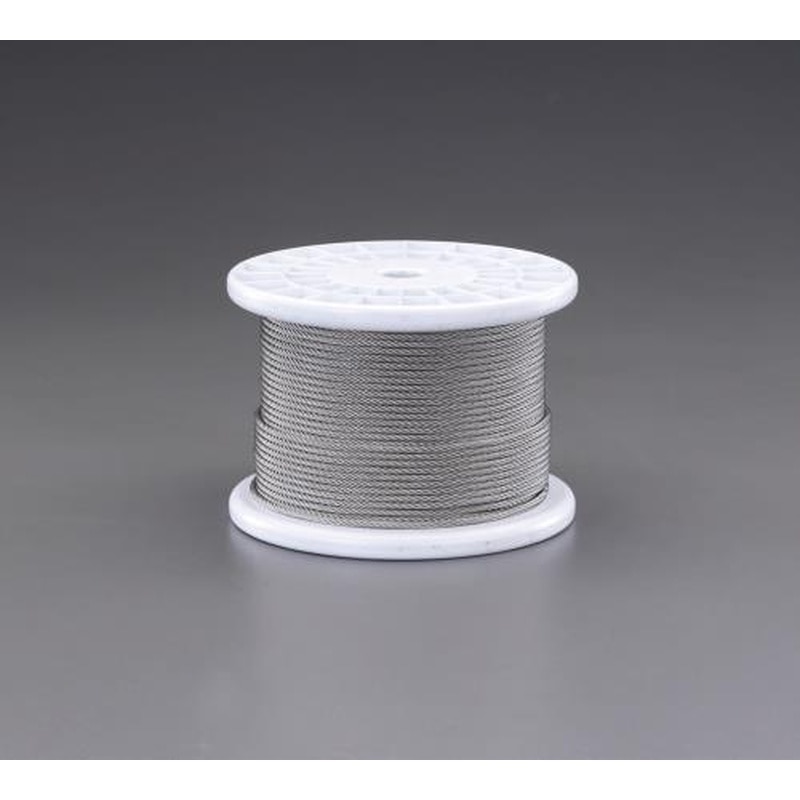 エスコ EA628SR-2.5 2.5mmx100m/7x19ワイヤーロープ(ステンレス製) 1個(ご注文単位1個)【直送品】