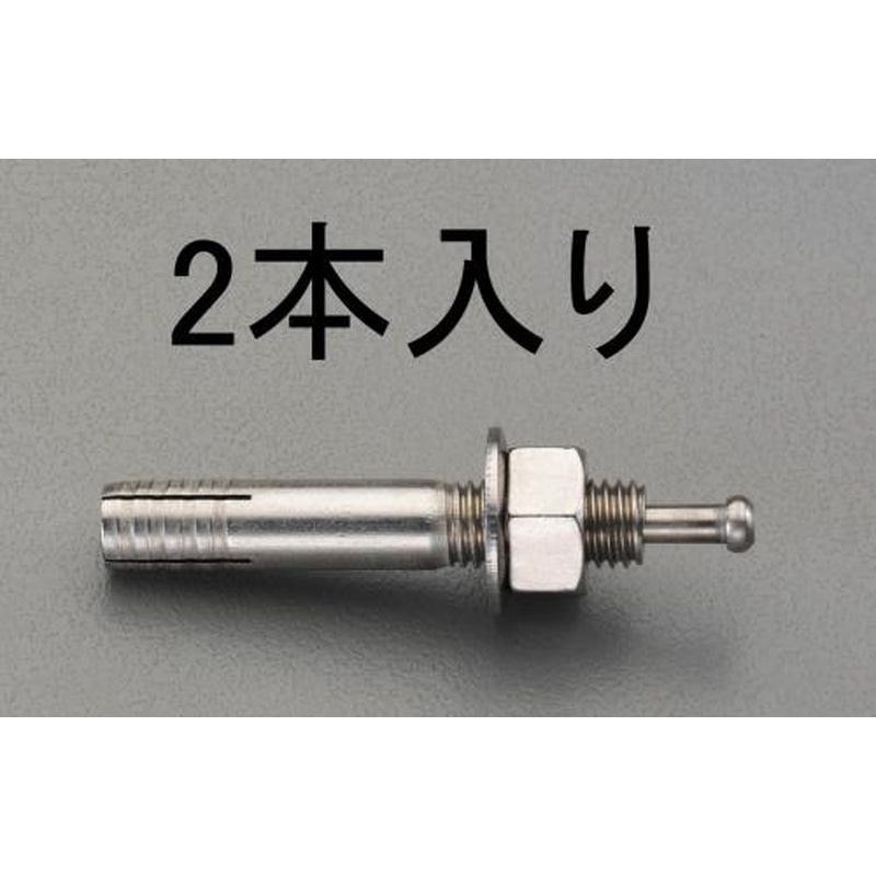 エスコ EA945BC-164 M16x190mm雄ねじアンカー(ステンレス製/2本) 1個（ご注文単位1個）【直送品】