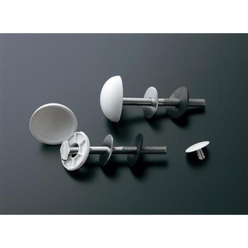 エスコ EA472BA-96 化粧キャップ付ボルト(アイボリー/2本) 1個(ご注文単位1個)【直送品】