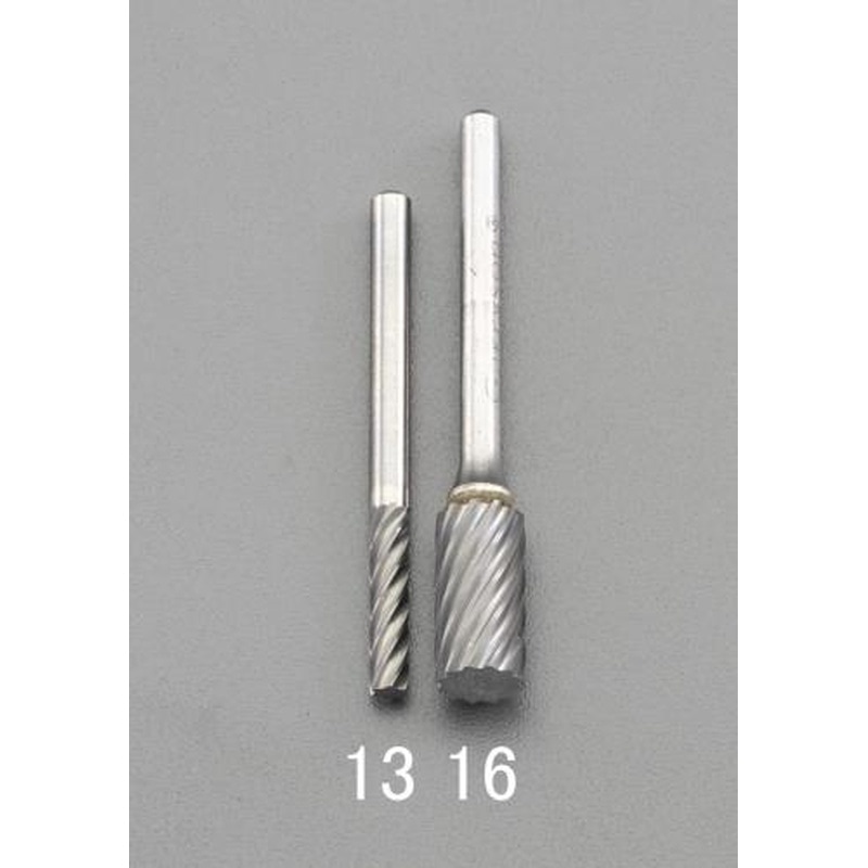 エスコ EA819CD-13 3.0x13x38mm/3mm軸超硬カッター(ステンレス用・快削) 1個（ご注文単位1個）【直送品】