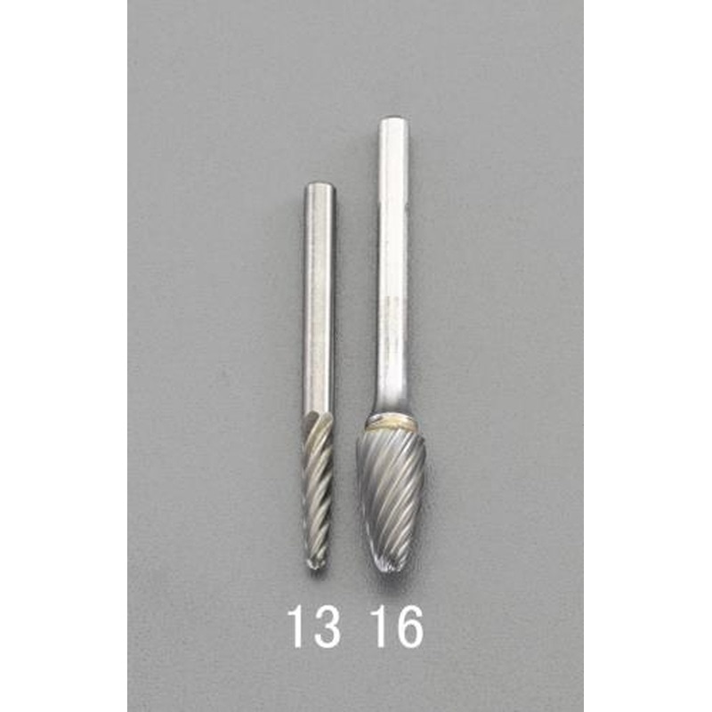 エスコ EA819cm-16 6.0x13x45mm/3mm軸超硬カッター(ステンレス・快削) 1個（ご注文単位1個）【直送品】