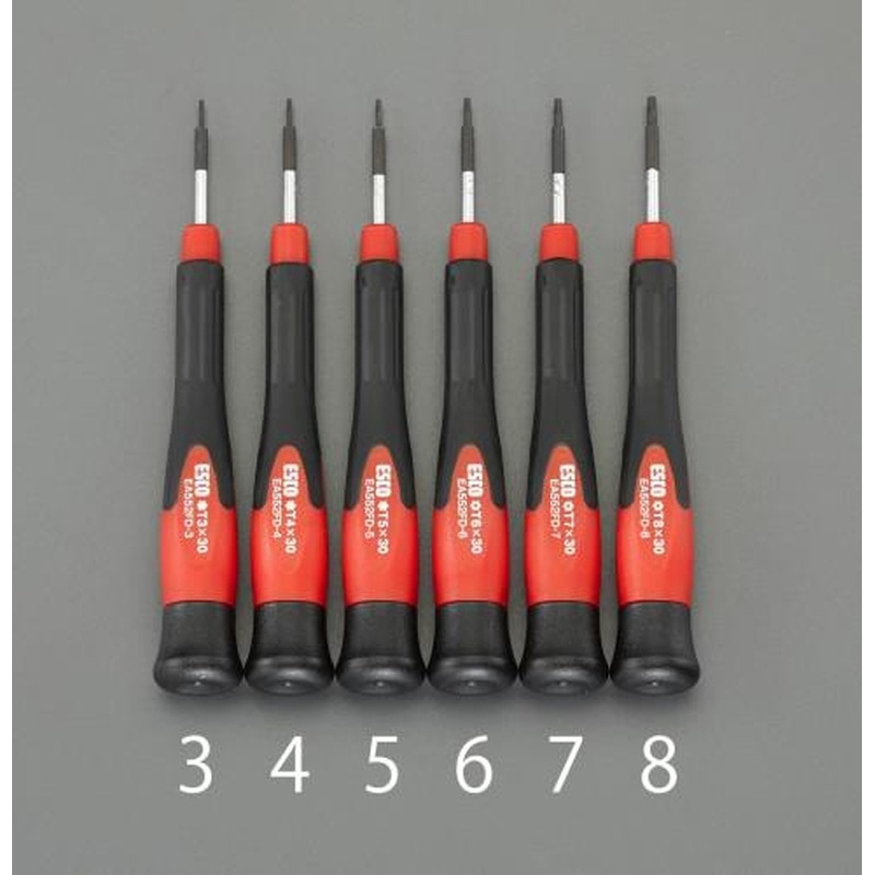 エスコ EA552FD-7 T7x30mm［Hexlobe]ドライバー(精密用) 1個（ご注文単位1個）【直送品】