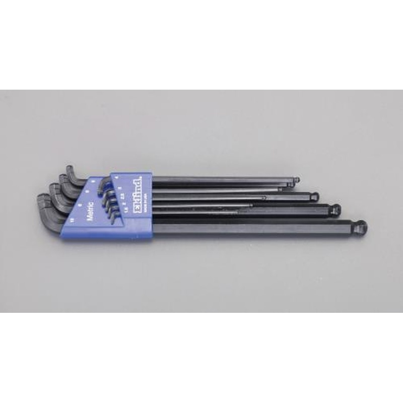 エスコ EA573B 1.5-10mm/9本組［Hexagon]キーレンチ(ロング) 1個（ご注文単位1個）【直送品】