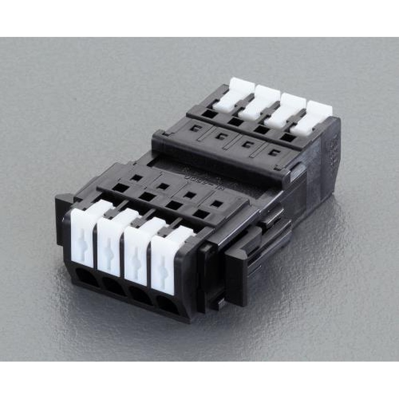 エスコ EA940DM-104A 4極［DC300V/10A]スクリューレス端子台 1個（ご注文単位1個）【直送品】