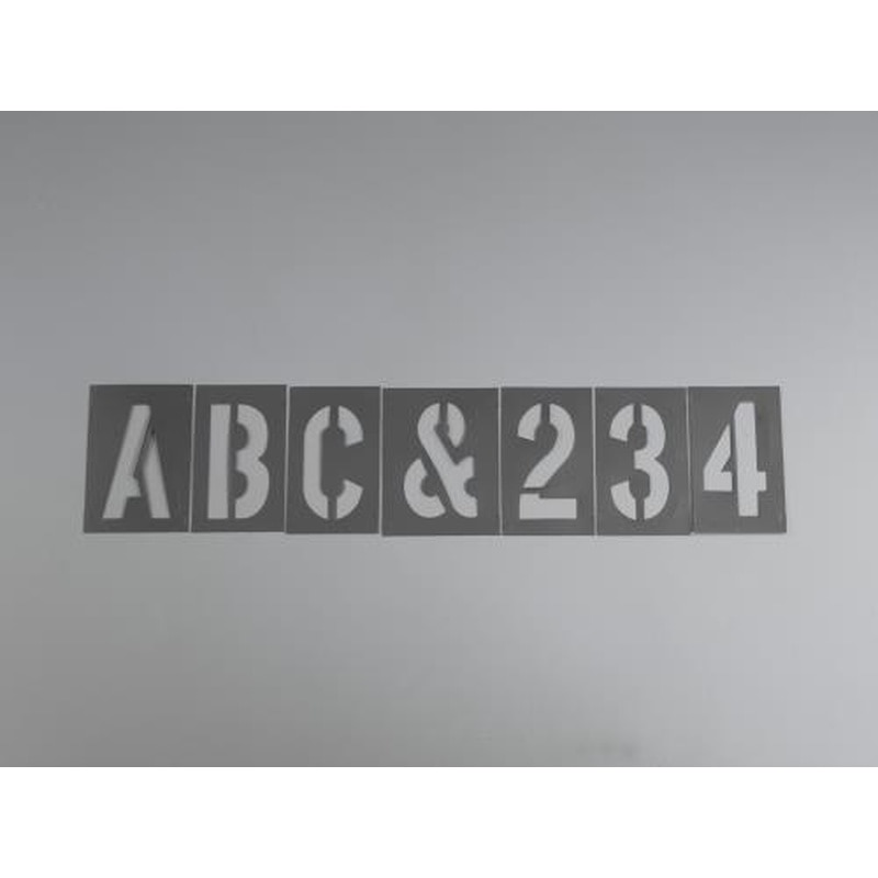 エスコ EA591BX-48 約101mm/46枚組ステンシルプレート(プラスチック) 1個（ご注文単位1個）【直送品】