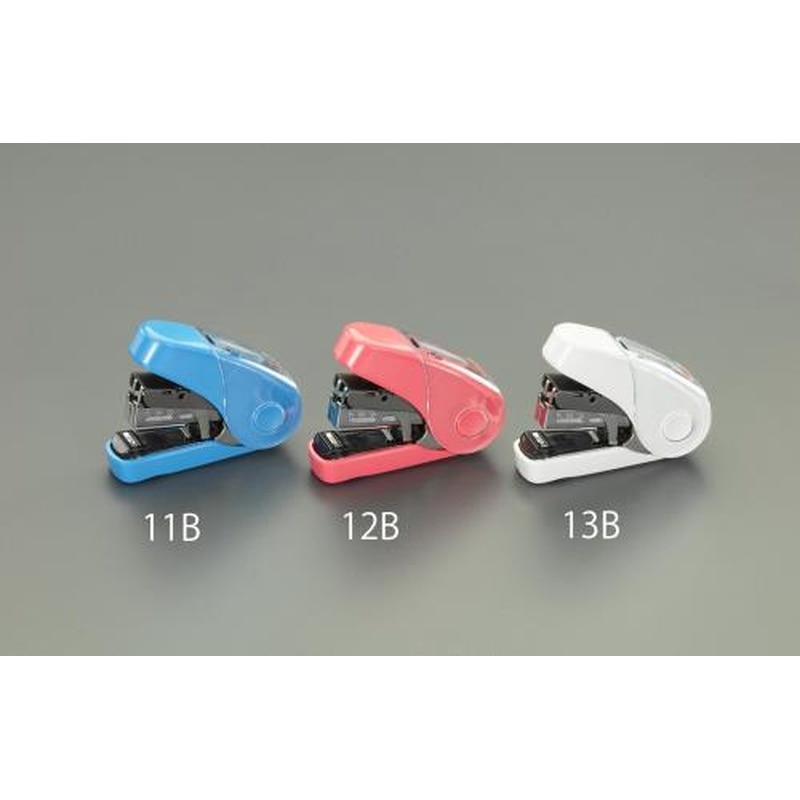 エスコ EA762HC-12B 32枚用軽とじホッチキス(ピンク) 1個(ご注文単位1個)【直送品】
