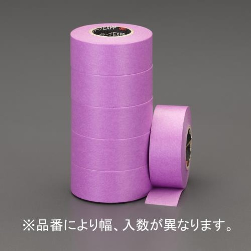 エスコ EA943ML-24 24mmx18mマスキングテープ(建築塗装用5巻) 1個（ご注文単位1個）【直送品】