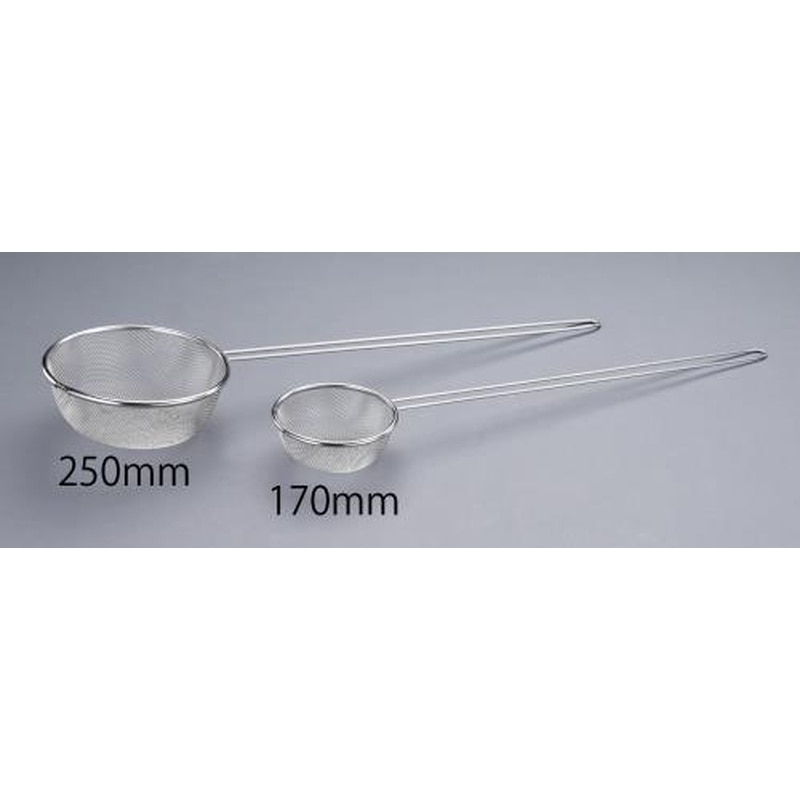 エスコ EA992cm-43 φ170/0.36mm/16メッシュこし網(柄付・ステンレス製) 1個（ご注文単位1個）【直送品】