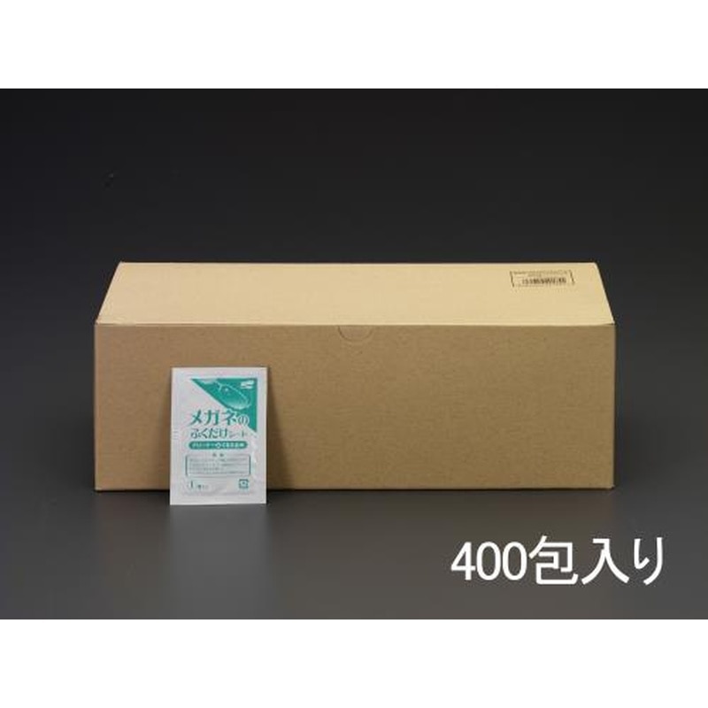 エスコ EA922JE-12 135x120mmメガネレンズ用くもり止めシート(400包) 1個(ご注文単位1個)【直送品】