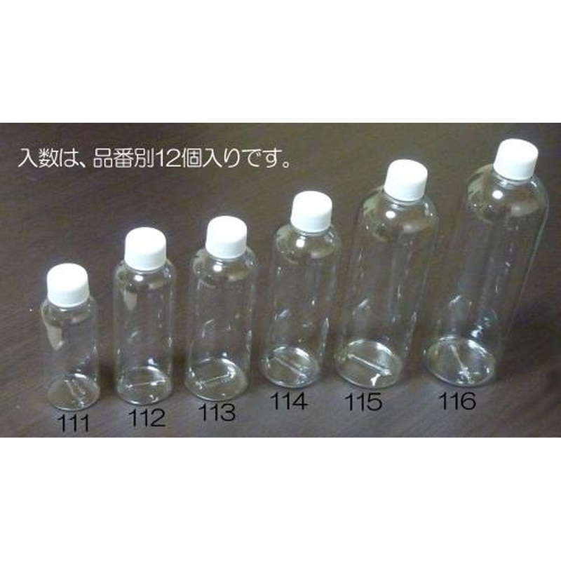エスコ EA508AJ-115 400mlPET容器(12個) 1個(ご注文単位1個)【直送品】