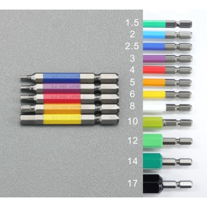 エスコ EA611BR-10 10x65mm［Hexagon]ドライバービット 1個（ご注文単位1個）【直送品】