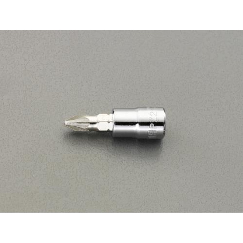 エスコ EA687AM-12 1/4”DR/#2x37mm(Pozidriv)ビットソケット 1個（ご注文単位1個）【直送品】