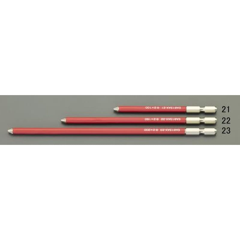 エスコ EA813AX-23 #2x200mmドライバービット(ショート防止カバー付) 1個（ご注文単位1個）【直送品】