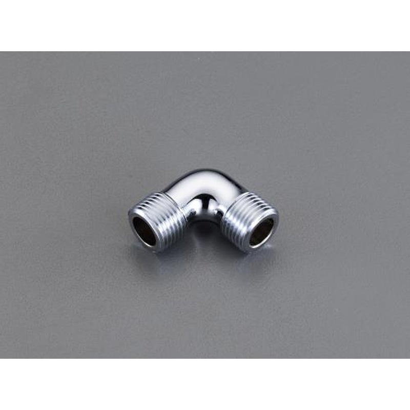 エスコ EA432LC-1 R1/2”xG1/2”フレキ用エルボ(クロムメッキ) 1個(ご注文単位1個)【直送品】