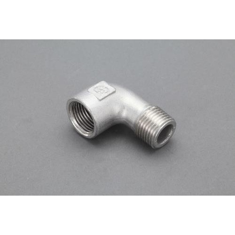 エスコ EA469AP-3A Rc3/8”xR3/8”ストレートエルボ(ステンレス製) 1個(ご注文単位1個)【直送品】