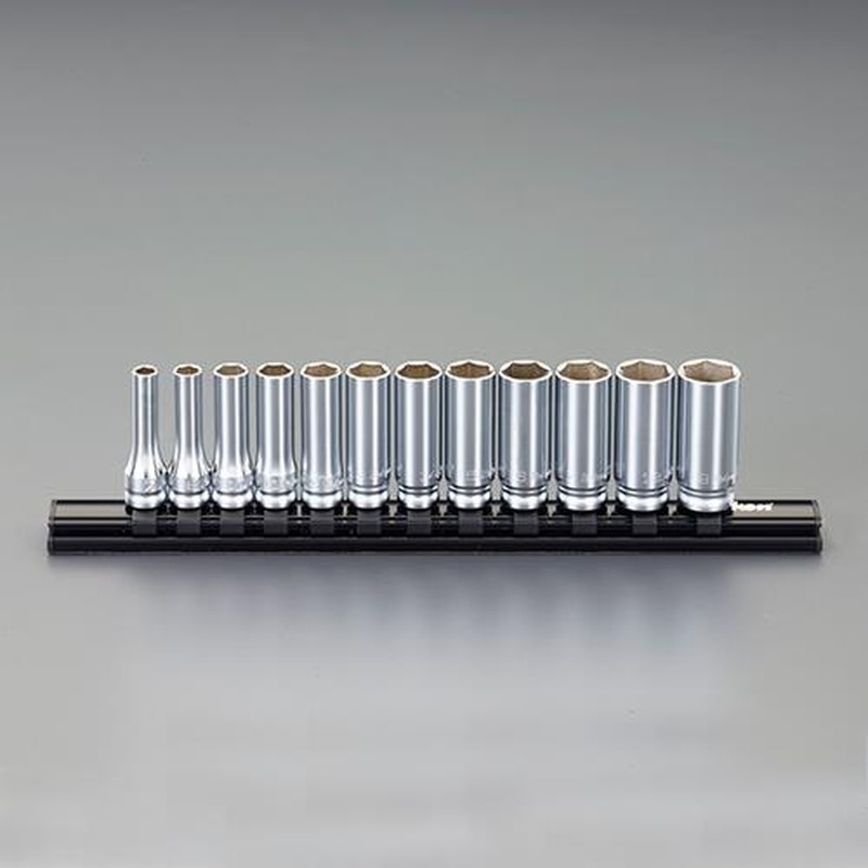 エスコ EA619B-7 3/8”DRディープソケットセット(Z-EAL) 1個(ご注文単位1個)【直送品】