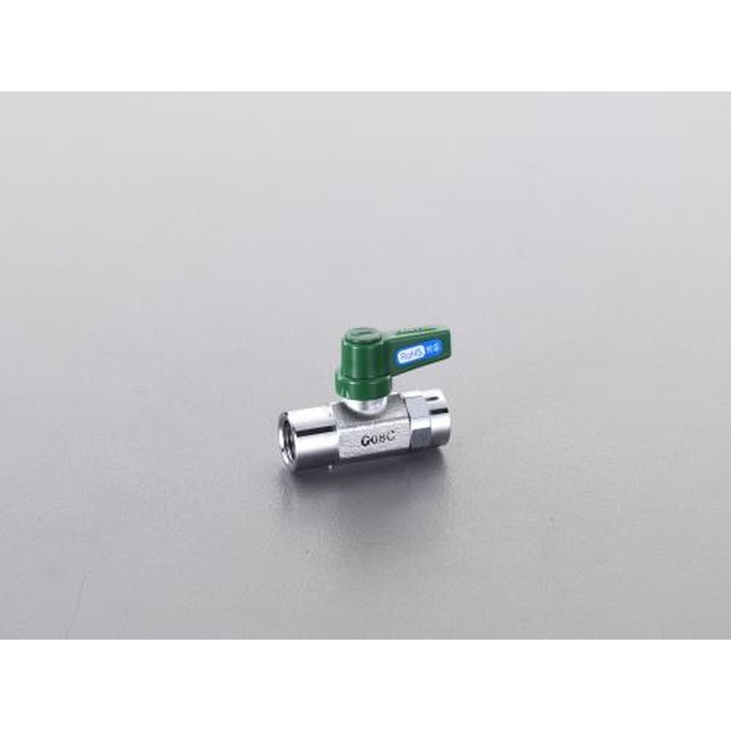 エスコ EA425AH-3 R3/8”ミニボールバルブ(カプラープラグ付) 1個（ご注文単位1個）【直送品】