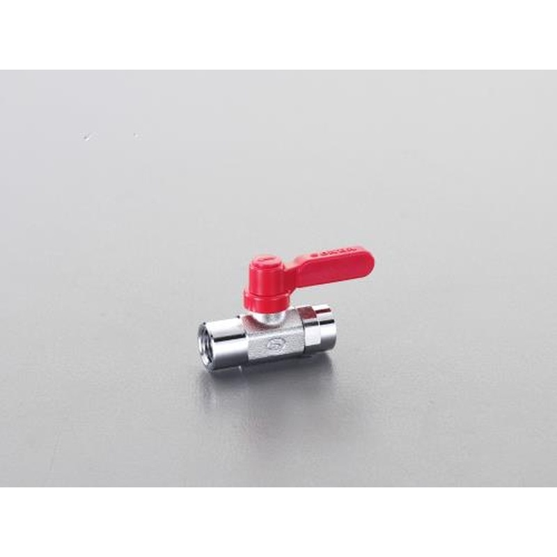 エスコ EA425AG-1 Rc1/8”xRc1/8”ミニボールバルブ(ロングハンドル) 1個（ご注文単位1個）【直送品】