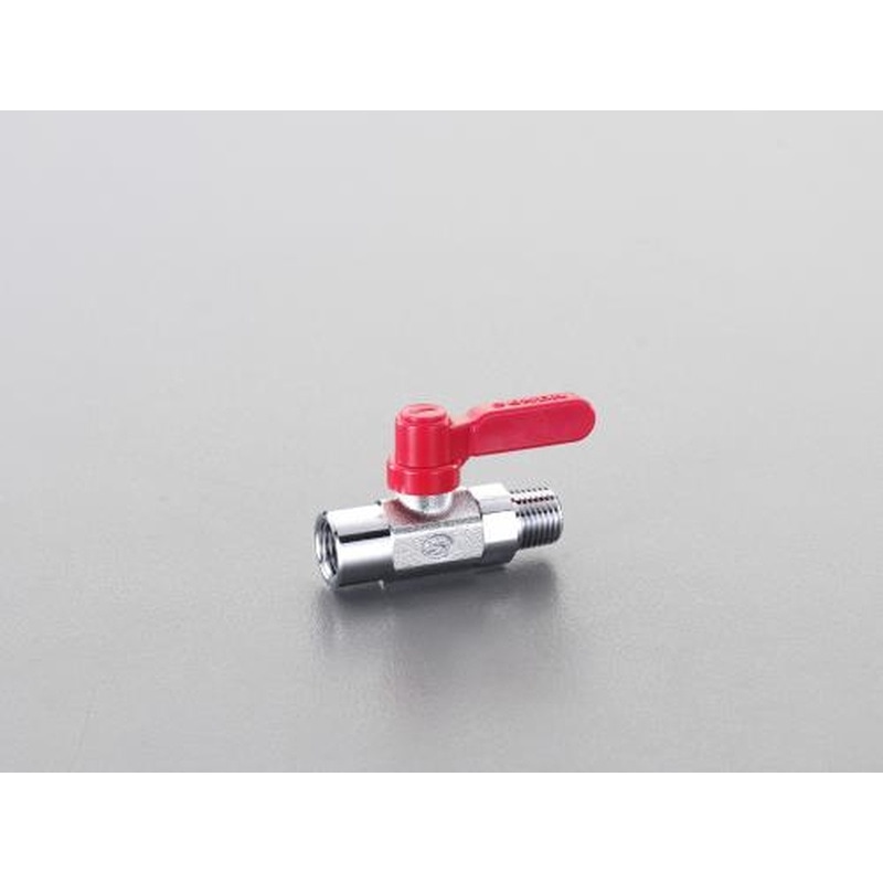 エスコ EA425AG-11 Rc1/8”xR1/8”ミニボールバルブ(ロングハンドル) 1個(ご注文単位1個)【直送品】