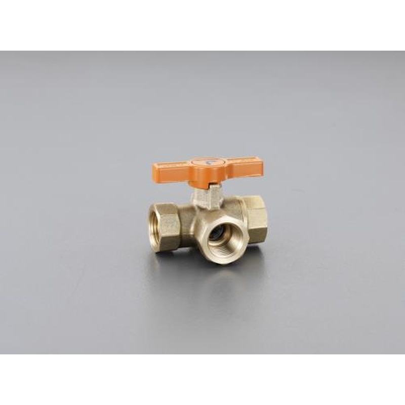 エスコ EA470GE-6 Rc3/4”三方ボールバルブ(真鍮製) 1個（ご注文単位1個）【直送品】
