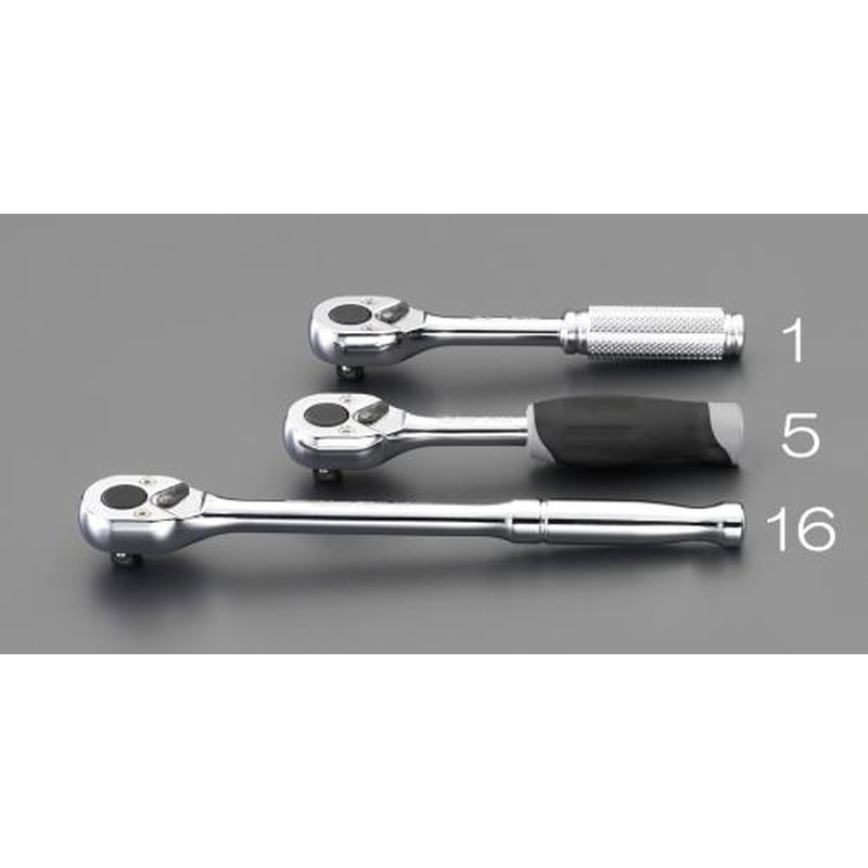 エスコ EA618AA-5 1/4”DR/115mmラチェットハンドル 1個(ご注文単位1個)【直送品】