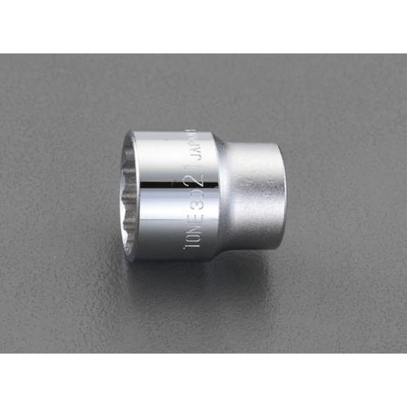 エスコ EA618JJ-12 3/8”DRx12mmソケット 1個(ご注文単位1個)【直送品】