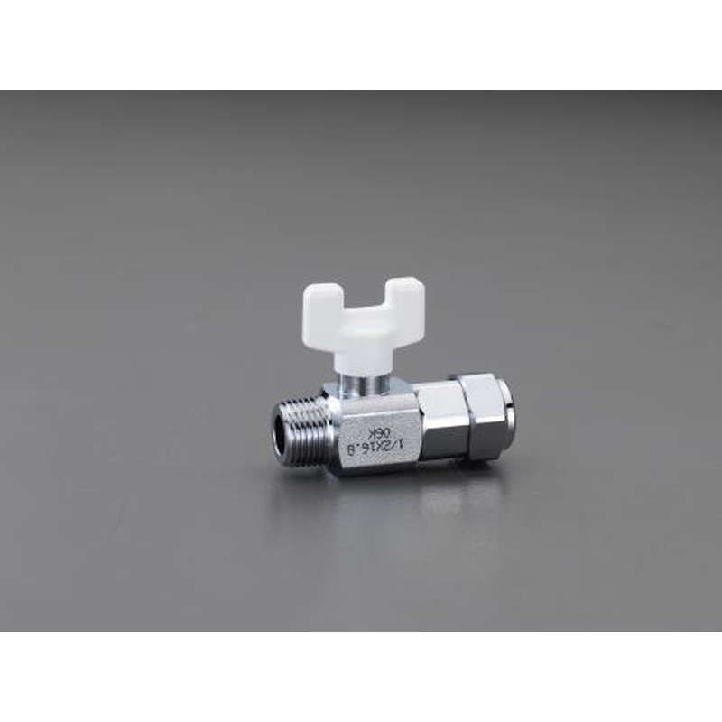 エスコ EA424CE-4 R1/2”xφ16フレキ管バルブ 1個（ご注文単位1個）【直送品】